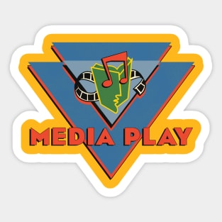 Retro Defunct Media Play Record Store Sticker